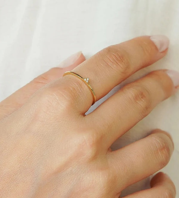 ANEL TRIADE OURO 18K DIAMANTE