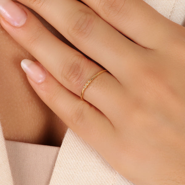 ANEL TRIPUNTO OURO 18K