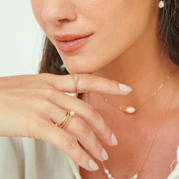 ANEL MARINO OURO 18K