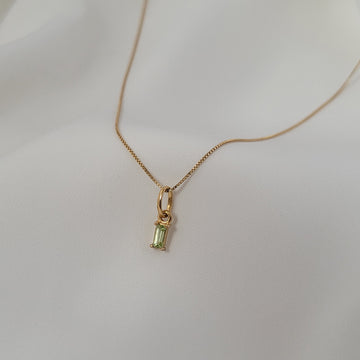 PINGENTE MILANO PERIDOTO VERDE OURO 18K