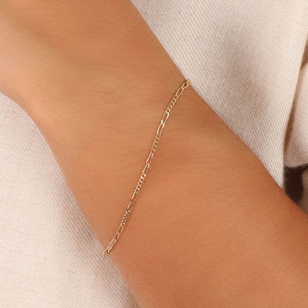 PULSEIRA GRUMET SARDENHA OURO 18K